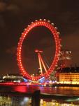 London Eye with Red Sky